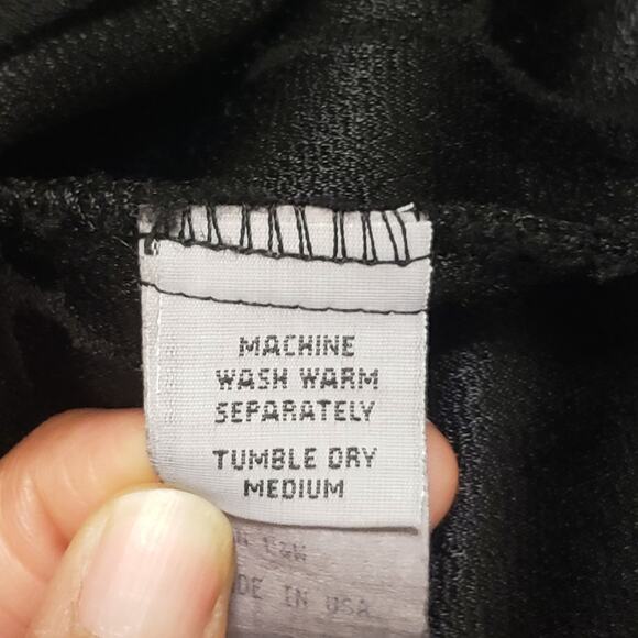 Cut Loose Black Floral Embossed Sleeveless Maxi Dress Large Dark Romance Y2K - Picture 8 of 11